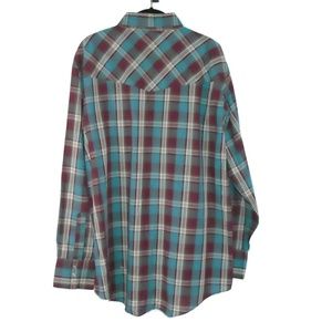 Ely Cattleman Shirts - Plaid VTG Shirt Pearl Snaps Single Stitch Men's XL Ely Cattleman Shirts - Plaid VTG Shirt Pearl Snaps Single Stitch Men's XL